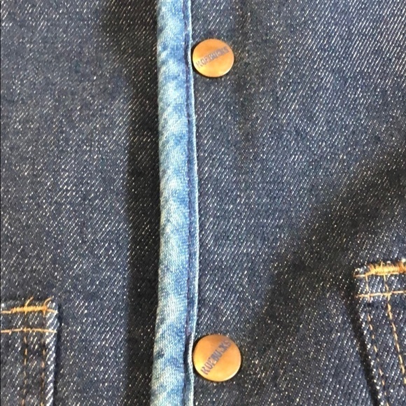 Vintage 1970’s Sears Roebucks denim/fleece large - Picture 4 of 8